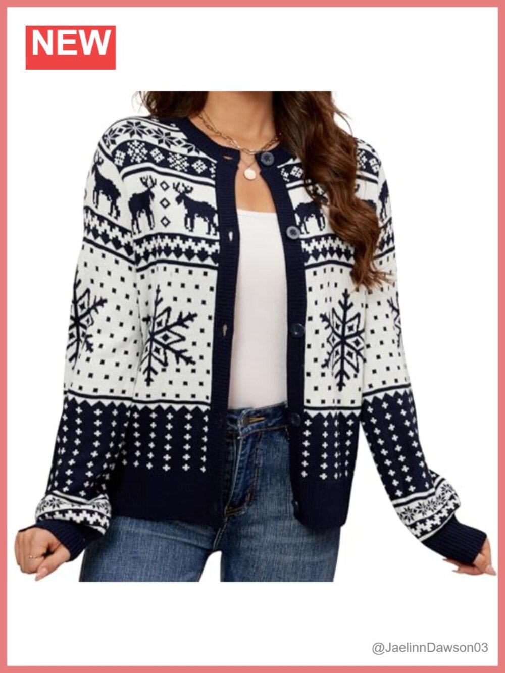 Ugly Christmas Cardigan Sweater Women Fuzzy Knitted Casual